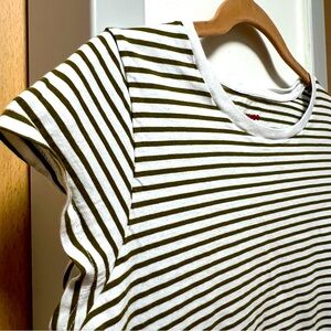 Mads Norgaard Organic Cotton “Teasy Tee Fave” Striped T-Shirt XS